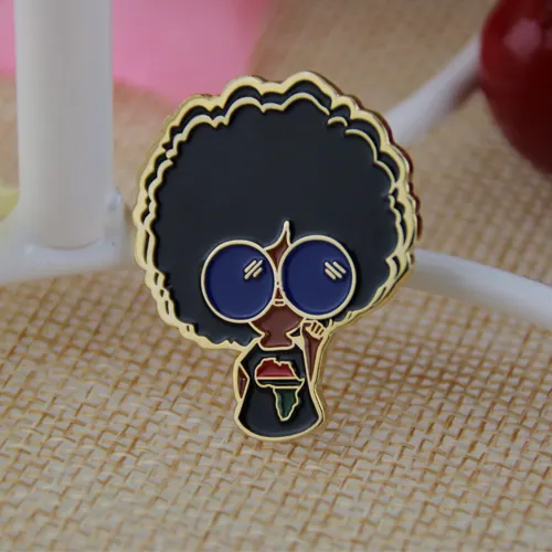 Soft enamel pins for girl Soft enamel pins for girl