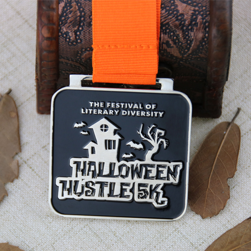Custom Running Medals for Halloween Hustle 5K