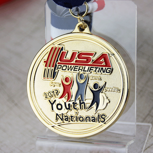 Custom Gold Medals for Sports- Power Lifting