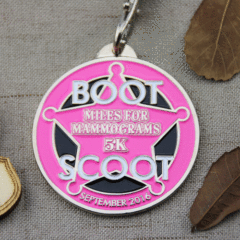 Miles for Mammograms 5k Custom Race Medals 