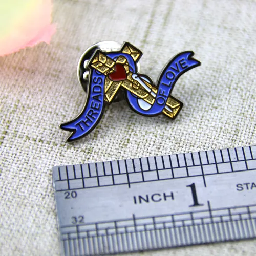 Soft Enamel Pins for Threads of Love