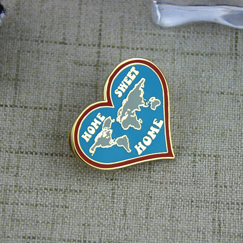 Hard Enamel Pins for World Map
