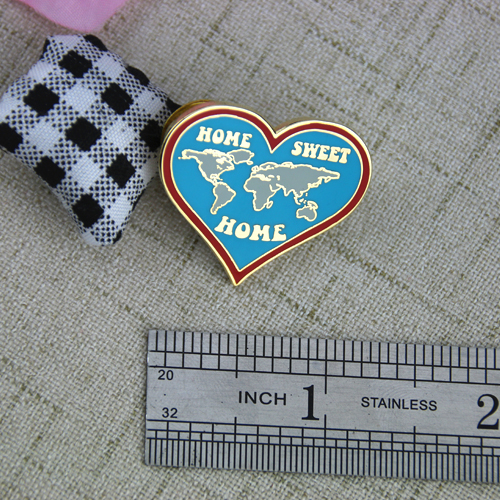 Hard Enamel Pins for World Map