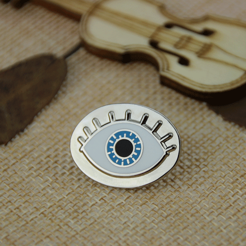 Blue Eye enamel pins