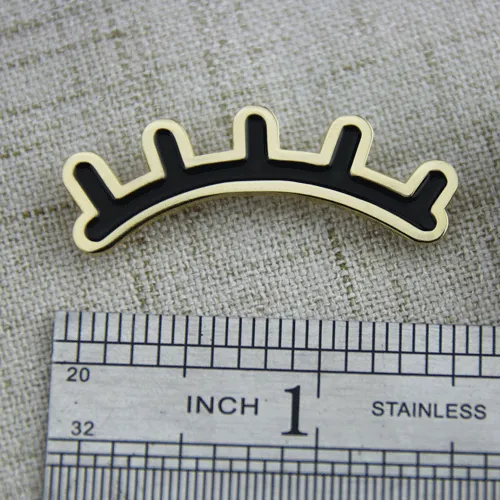 Enamel pins for eyelashes