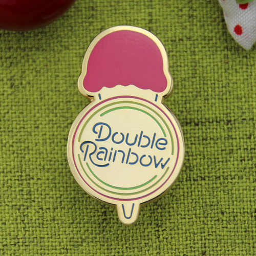 Double Rainbow Custom Lapel Pins