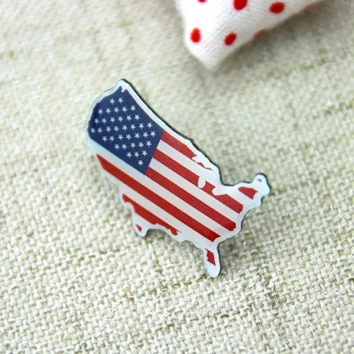 Custom Lapel Pins for American Map