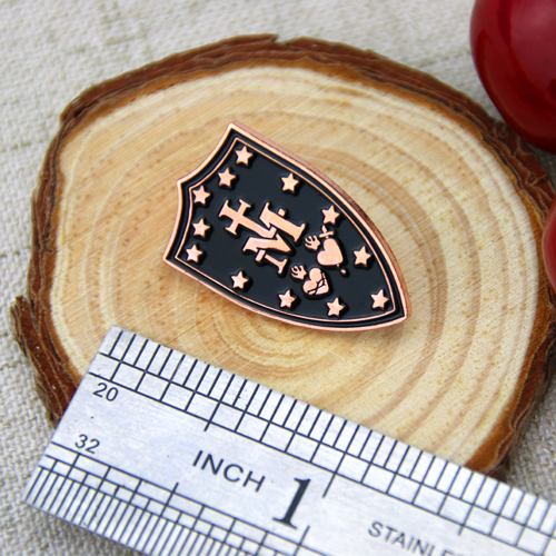 Custom Lapel Pins for Cross Shield