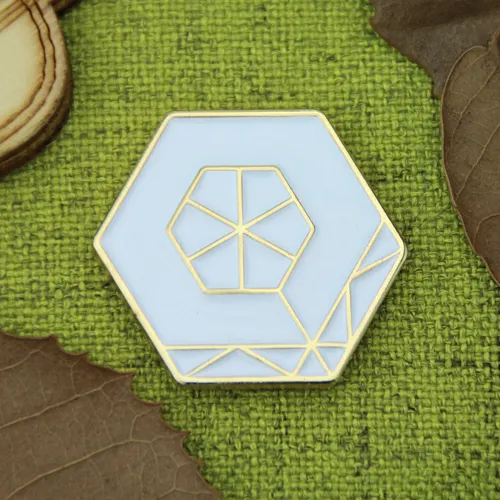 Custom Lapel Pins for Hexagon