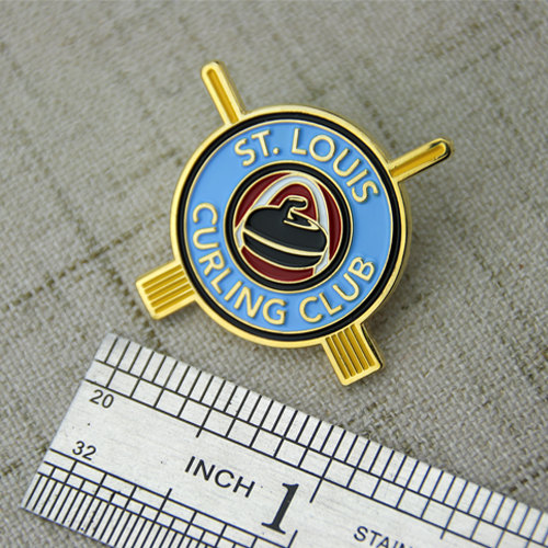 Curling Club Custom Lapel Pins