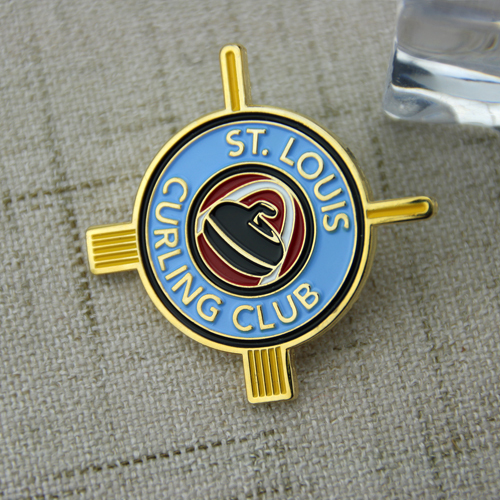 Curling Club Custom Lapel Pins