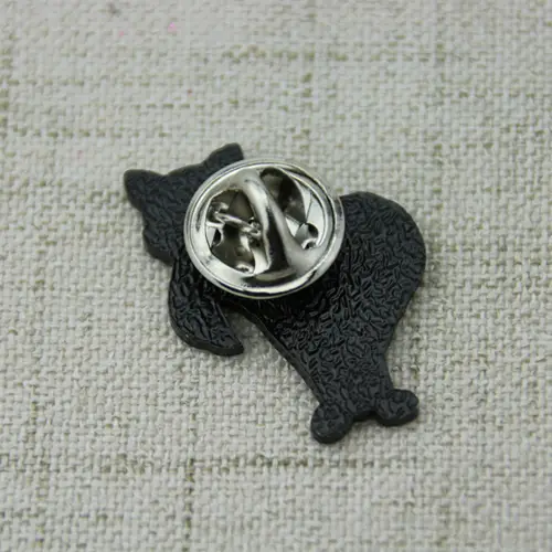 Lapel Pins for Cat Wearing Purple Scarf