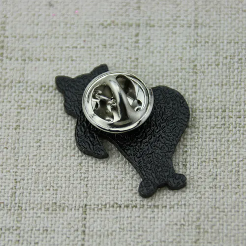 Lapel Pins for Cat Wearing Purple Scarf