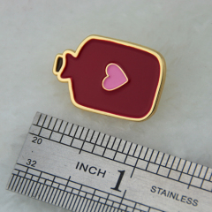 Lapel Pins for Heart Bottle