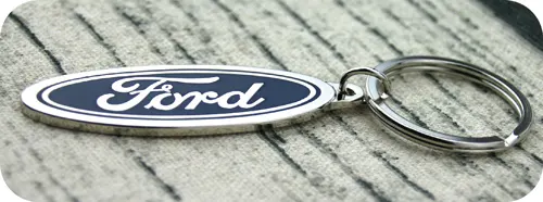 Soft Enamel Ford Keychain