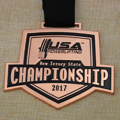 Powerlifting Championship Custom Medals