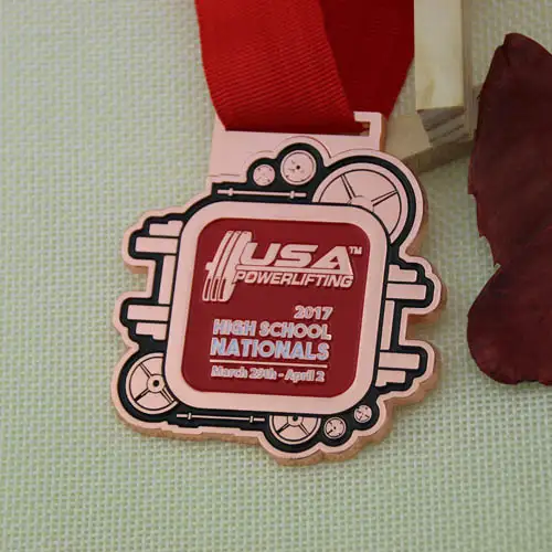 High Shcool Custom Powerlifting Medals