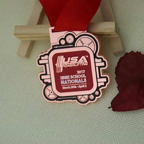 High Shcool Custom Powerlifting Medals