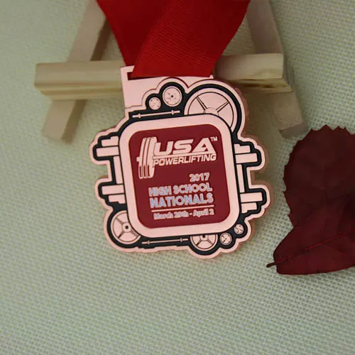 High Shcool Custom Powerlifting Medals