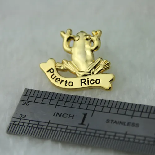 Golden Frog Lapel Pins