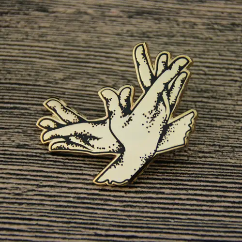 hard enamel pins hands