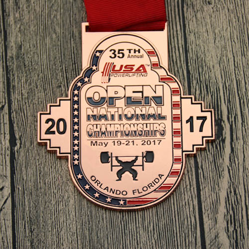 USA Powerlifting Match Customized Medals