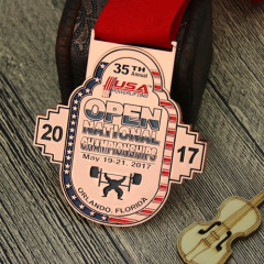 USA Powerlifting Match Customized Medals