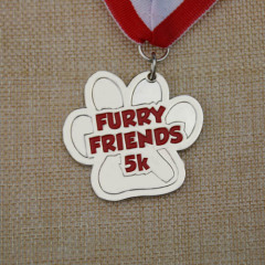 Furry Friends 5k Custom medals 