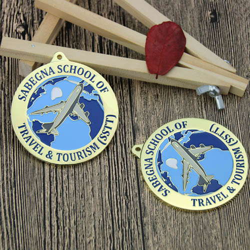 Sabegna School of Travel Tourism Custom medals