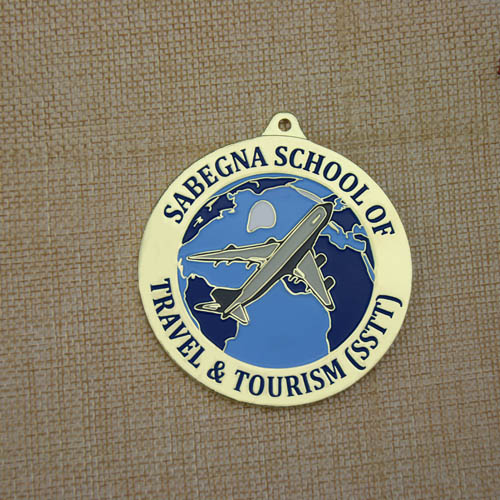 Sabegna School of Travel Tourism Custom medals