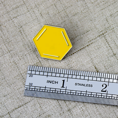 Hexagon Enamel Pins