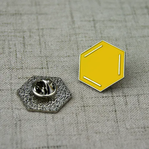 Hexagon Enamel Pins