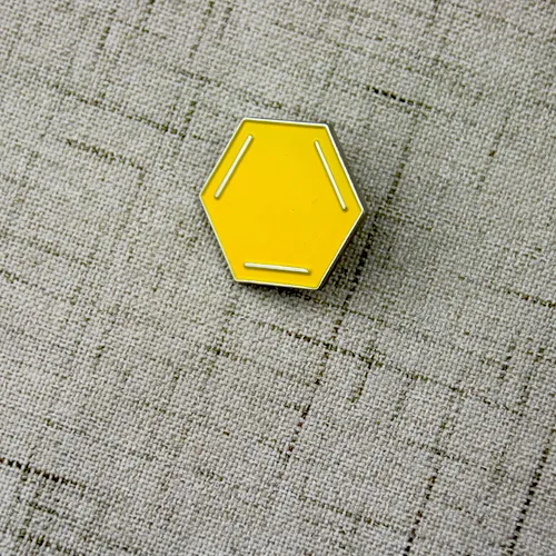 Hexagon Enamel Pins