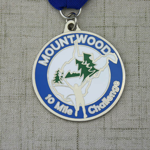 Mount Wood 10 miles Race Custom Medals