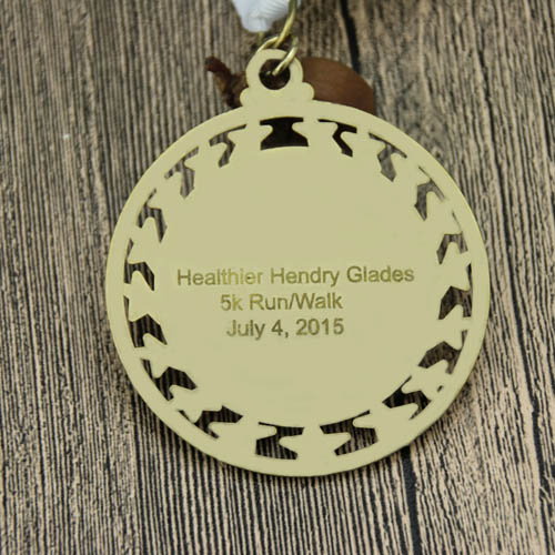 5K Run/ Walk Custom stars medals