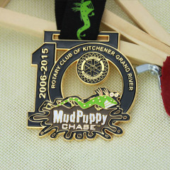 10th Annual Mudpuppy Chase Race Custom Medals
