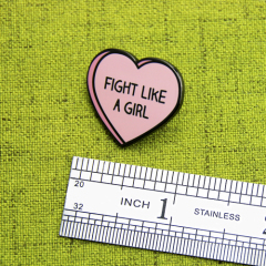 Fight Like A Girl Custom Lapel Pins
