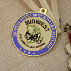 Police Motorcycle Training Custom Medals