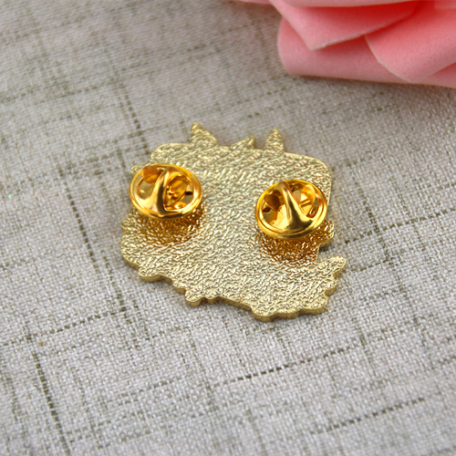 Hello and Flower Lapel Pins