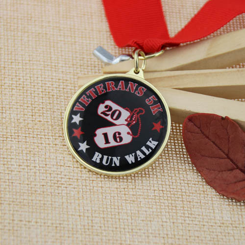 Veterans 5K Run/Walk Custom Medals