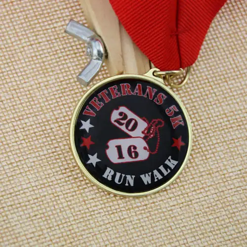 Veterans 5K Run/Walk Custom Medals