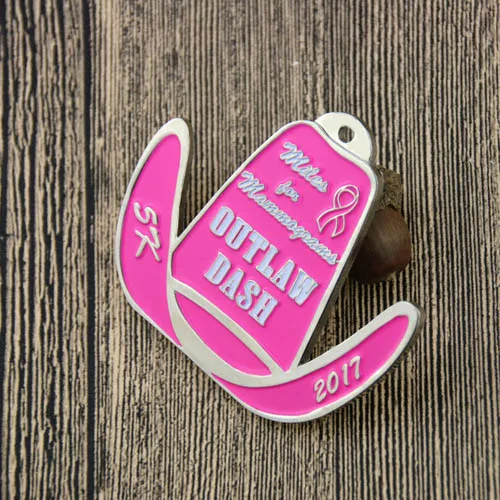  Outlaw Dash 5K Custom Race Medals