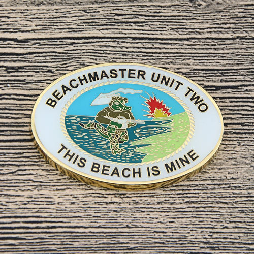 Beachmaster Unit Two Custom Coins