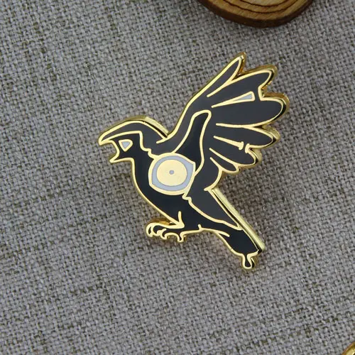 Black Crow Lapel Pins