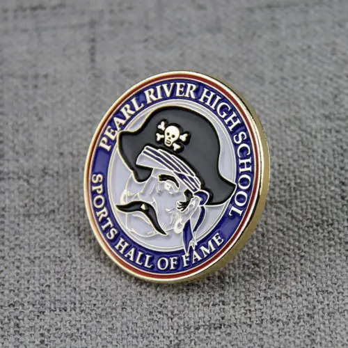 Pearl River High School Die Struck Pins