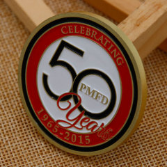 PMFD 50 Years Custom Coins