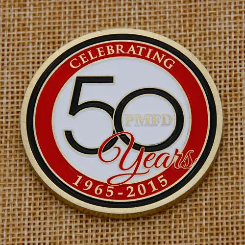 PMFD 50 Years Custom Coins PMFD 50 Years Custom Coins
