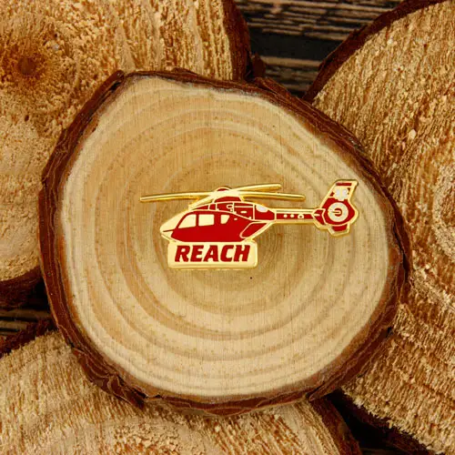 Helicopter Custom Hard Enamel Pins