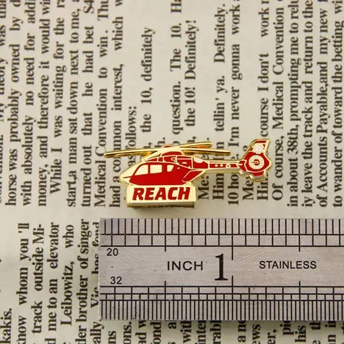 Helicopter Custom Hard Enamel Pins