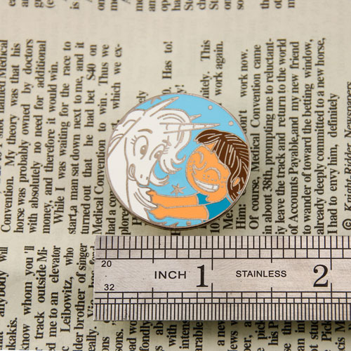 Girl And Unicorn Custom Hard Enamel Pins